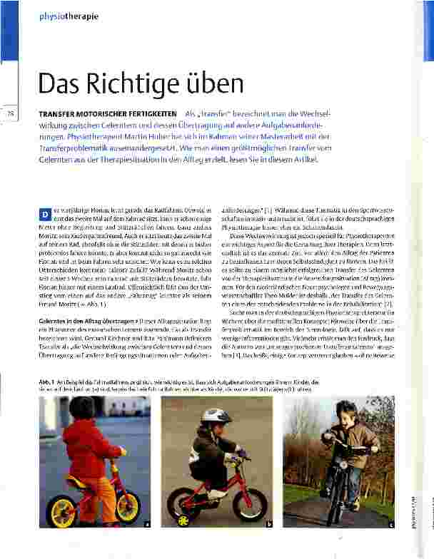 Vorschauseite 1: Das Richtige üben