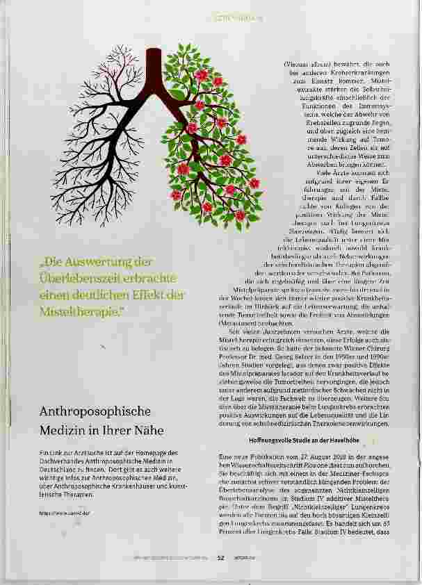 Vorschauseite 3: Länger leben mit Misteltherapie