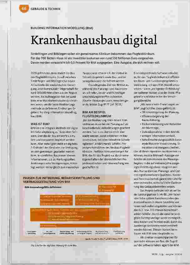 Vorschauseite 1: Krankenhausbau digital