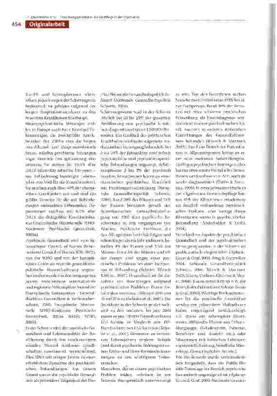 Vorschauseite 2: Forschungsprioritäten für die Pflege in der Psychiatrie
