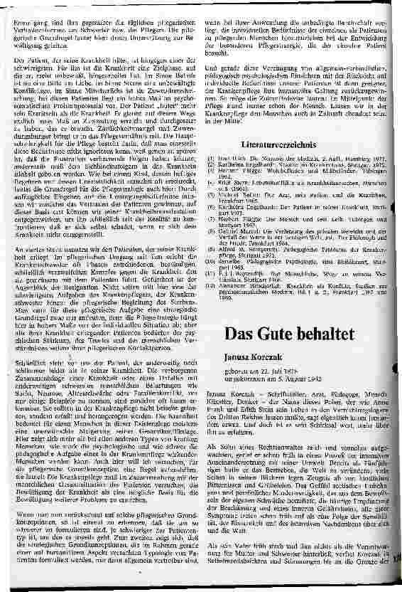 Vorschauseite 5: Krankenpflege heute - im Dienste der Menschlichkeit