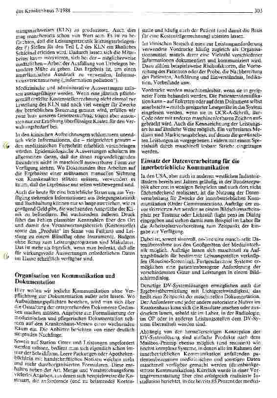 Vorschauseite 3: Überlegungen zur Kommunikation und Dokumentation im Krankenhaus