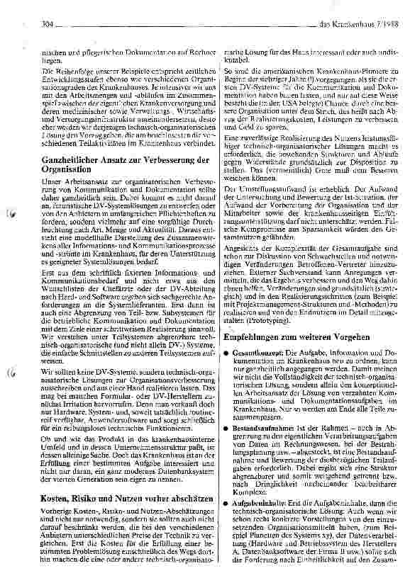 Vorschauseite 4: Überlegungen zur Kommunikation und Dokumentation im Krankenhaus