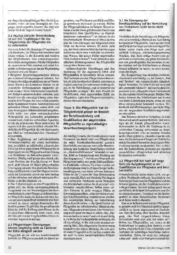 Vorschauseite 4: Pflegeethik - Reise ins Ungewisse