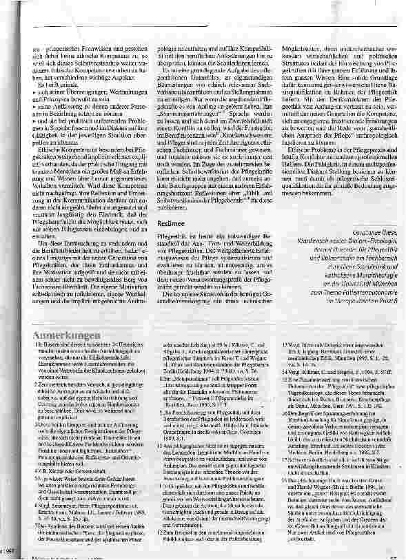 Vorschauseite 5: Pflegeethik - Reise ins Ungewisse