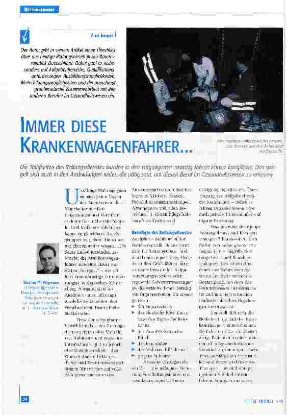 Vorschauseite 1: Immer diese Krankenwagenfahrer ...