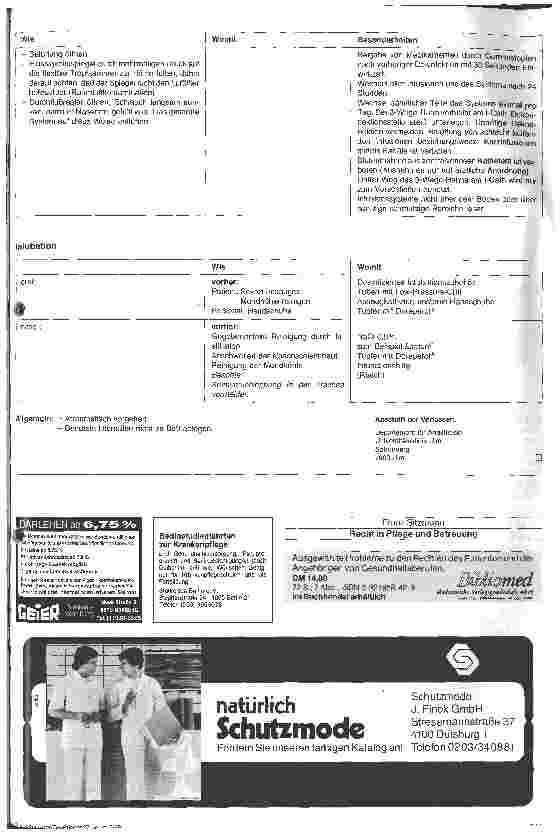 Vorschauseite 2: Hygieneplan für die Intensivstation