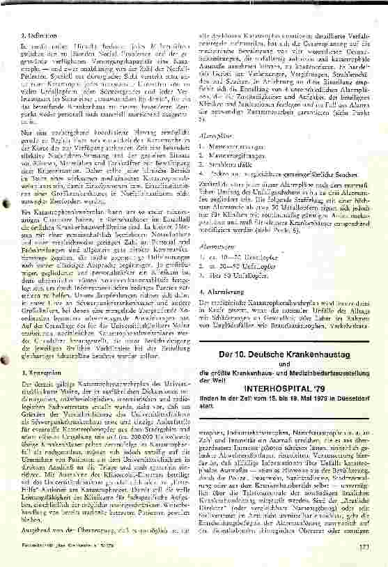 Vorschauseite 2: Grundzüge der med. Katastrophenabwehr an Kliniken und Krankenhäusern