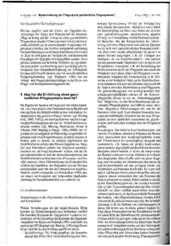 Vorschauseite 4: Modernisierung der Pflege durch ganzheitliche Pflegesysteme? Ergebnisse der formativen Evaluation