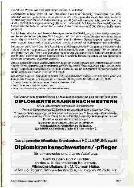 Vorschauseite 2: Totengedenken 1988