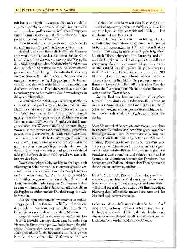 Vorschauseite 3: NATUR UND MEDIZIN: Angekommen in der Charite