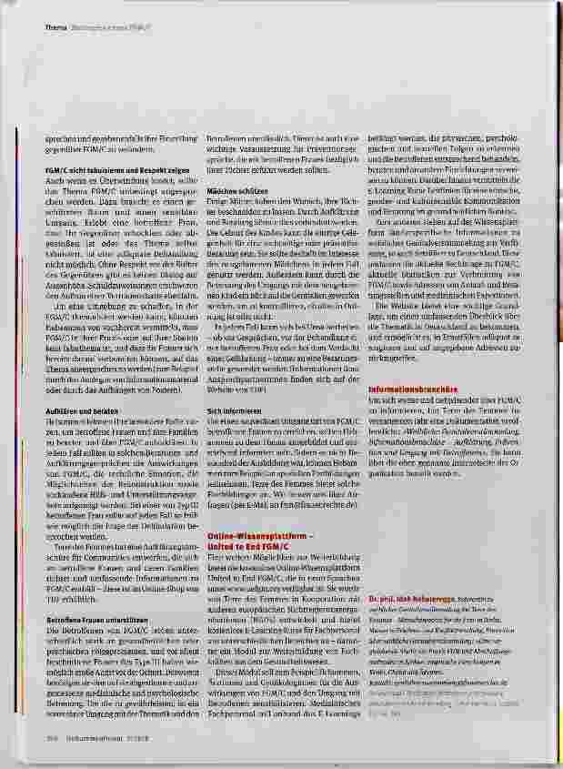 Vorschauseite 6: Nachhaltige Strategien zur Beendigung weiblicher Genitalverstümmelung