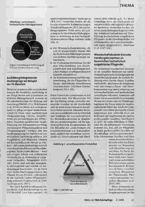 Vorschauseite 2: Hochschulische Ausbildung in Pflegeberufen Konzepte für die Zukunft