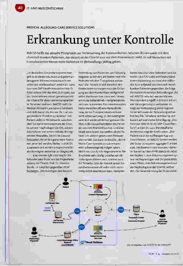 Vorschauseite 1: Erkrankung unter Kontrolle