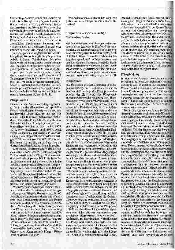 Vorschauseite 3: Pflege zwischen Tradition, Stagnation und Innovation