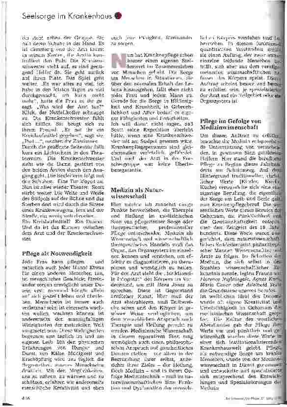 Vorschauseite 2: Werte in der pflegerischen Wirklichkeit