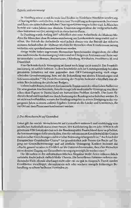 Vorschauseite 5: Papierlos und unterversorgt Die notwendige Verbesserung der Gesundheitsversorgung von Menschen ohne Papiere in Deutschland