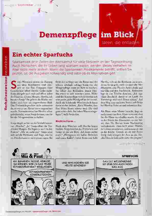 Vorschauseite 1: Ein echter Sparfuchs