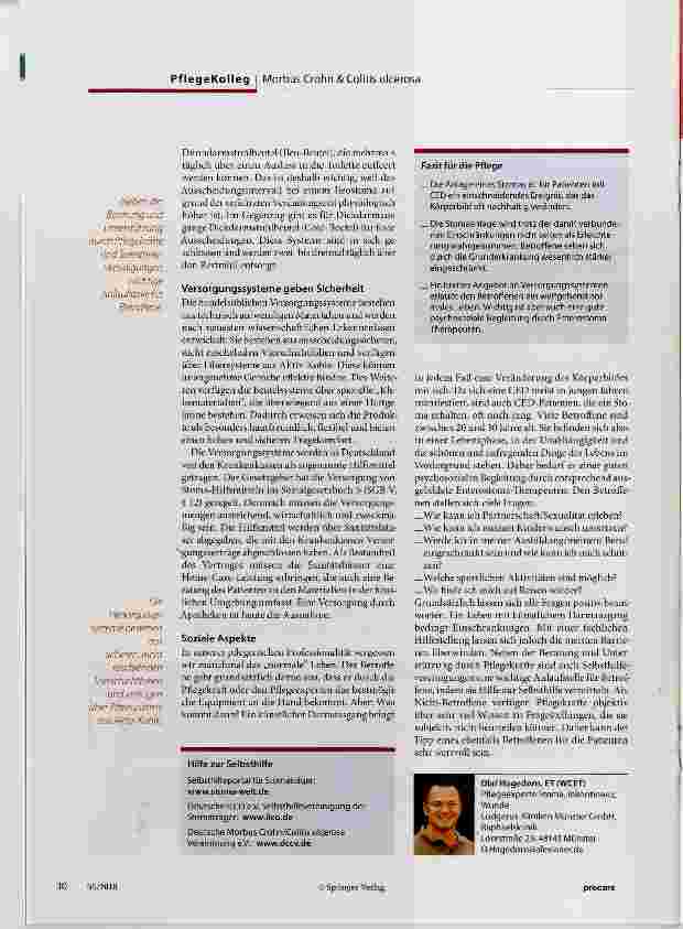 Vorschauseite 2: Stoma bei CED - eine Chance