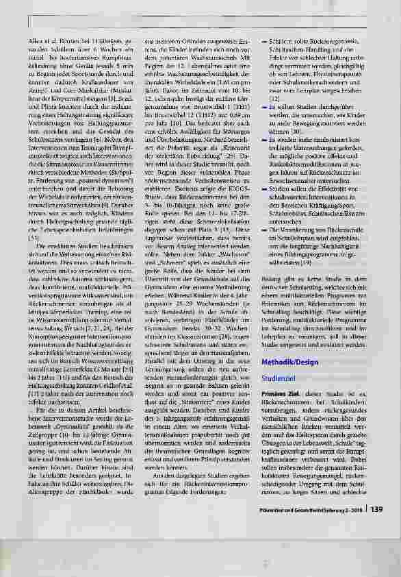 Vorschauseite 2: Rückenfit - unsere Schule macht mit