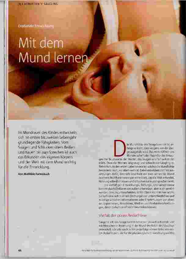 Vorschauseite 1: Mit dem Mund lernen