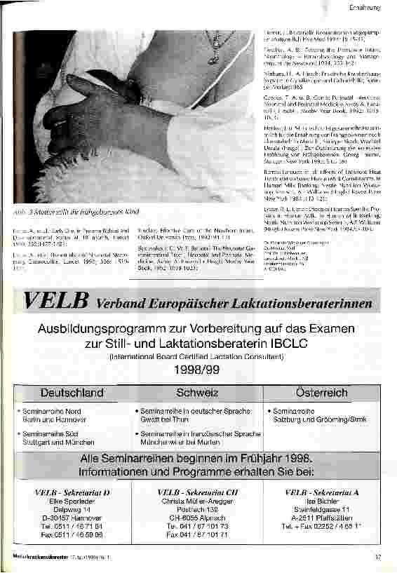 Vorschauseite 4: Infektionsquelle Muttermilch? Möglich, aber kein Grund, dem kleinen Frühgeborenen die beste Ernährung vorzuenthalten!