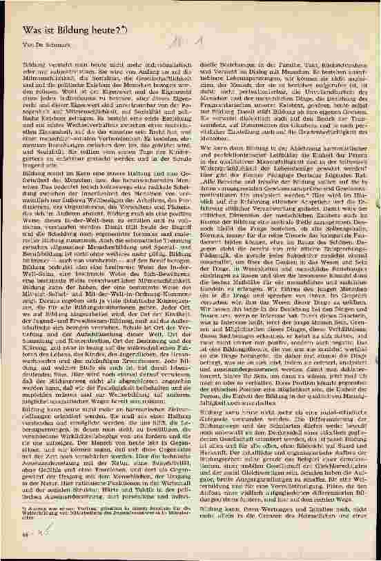 Vorschauseite 1: Was ist Bildung heute?