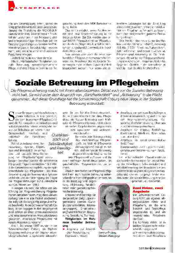 Vorschauseite 2: Pflegeversicherung - so nicht!
