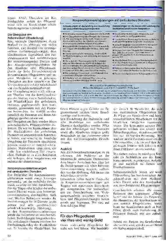 Vorschauseite 3: Entlassen, aber nicht verlassen Im Krankenhaus München Neuperlach läuft seit 1995 das Projekt Koordinierte Entlassung