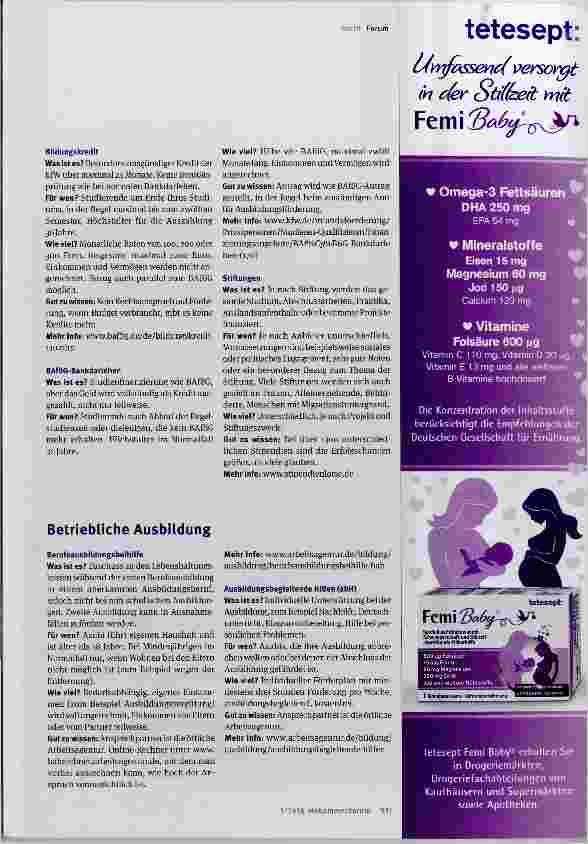 Vorschauseite 2: Ausund Weiterbildung finanzieren aber wie? (Teil 1) Ein Überblick über bundesweite Förderprogramme
