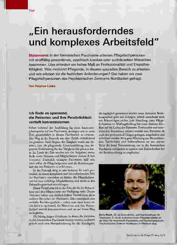 Vorschauseite 1: Ein herausforderndes und komplexes Arbeitsfeld