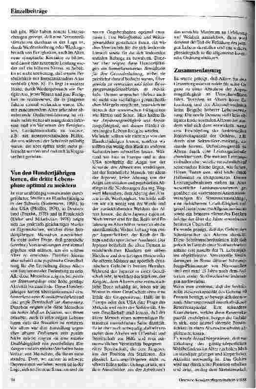 Vorschauseite 6: Grundlagen zum Verständnis des Alterns