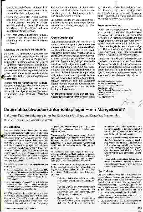 Vorschauseite 3: Die Kinderkrankenschwester im Außendienst eines Gesundheitsamtes