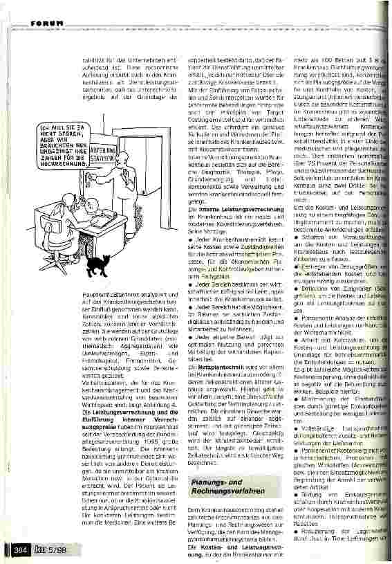 Vorschauseite 4: Mehr strategisches Controlling als Service für das Management KH-Controller müssen sich stärker auf ihre Hauptaufgaben konzentrieren