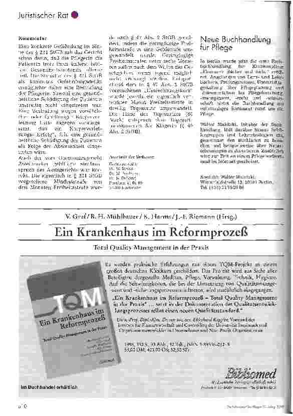 Vorschauseite 3: Strafbarkeit wegen Aussetzung - eine konkrete Gefährdung des Patienten reicht aus Beschluß des Oberlandsgerichts Zweibrücken vom 18. 8. 1997