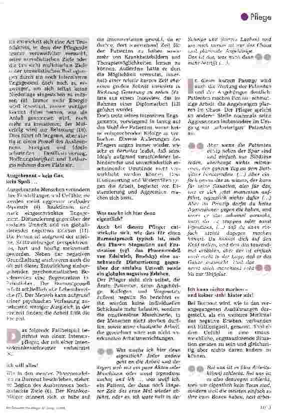 Vorschauseite 2: -Gedanken zu Burnout und zur Fähigkeit des Freizeitausgleichs-