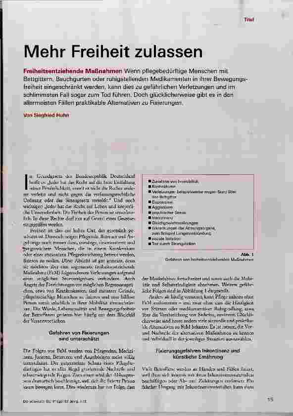 Vorschauseite 1: Mehr Freiheit zulassen