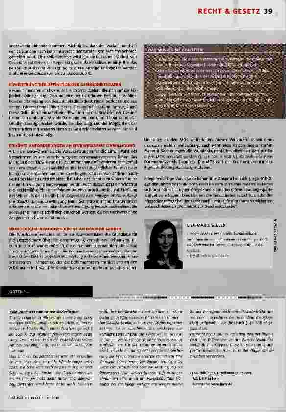 Vorschauseite 2: Datenschutz 2018