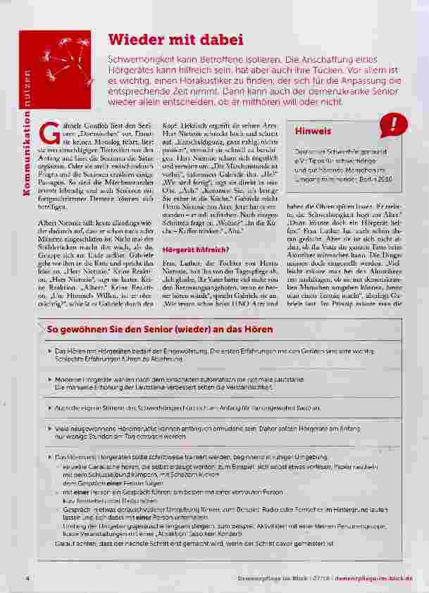 Vorschauseite 1: Wieder mit dabei