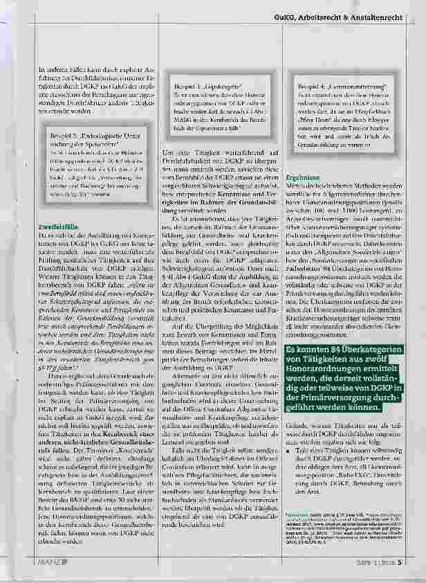 Vorschauseite 2: Das Potential Diplomierter Gesundheitsund Krankenpflegepersonen in der Primärversorgung (Teil 1)