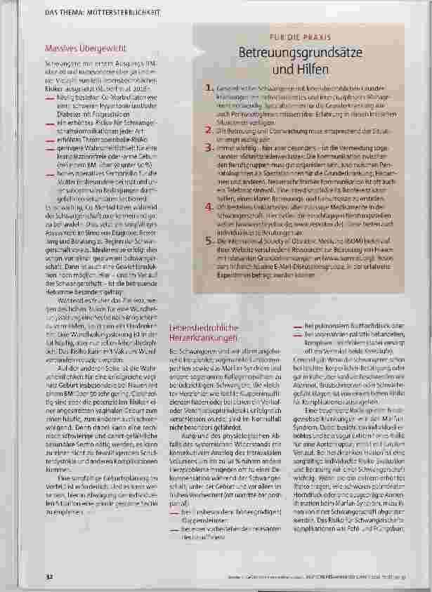 Vorschauseite 3: Gefährliche Grunderkrankungen