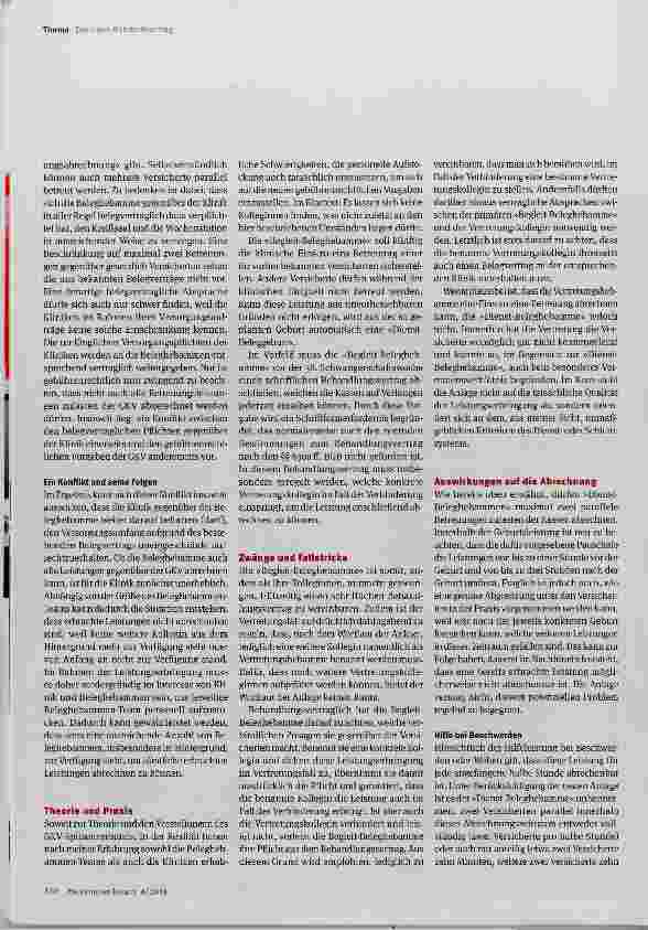 Vorschauseite 2: Der neue Rahmenvertrag nach § 134a SGB V und seine Auswirkungen auf die Beleghebammen