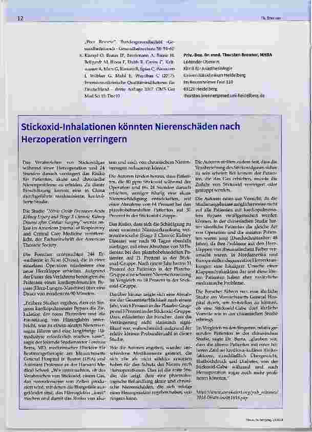 Vorschauseite 5: Qualität mit Routinedaten - Peer Review in der Intensivmedizin und/oder IQM?