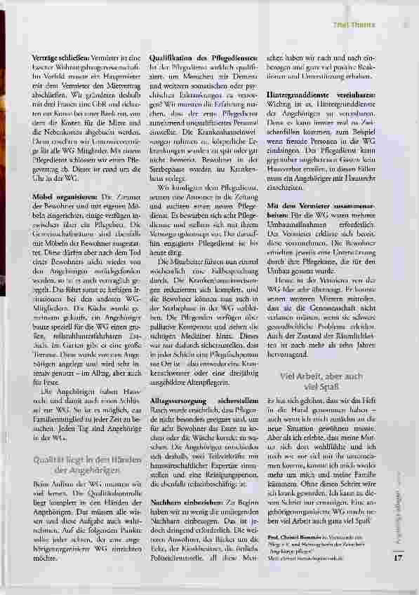 Vorschauseite 2: Eine Demenz-WG aufbauen
