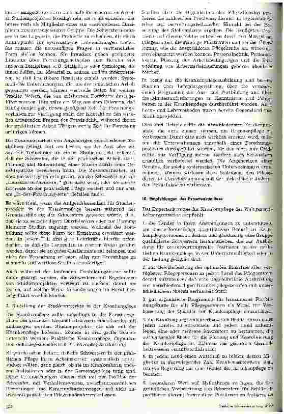 Vorschauseite 2: Die Krankenpflege von morgen Diskussion über den 5. Bericht des Komitees für Krankenpflege der WHO