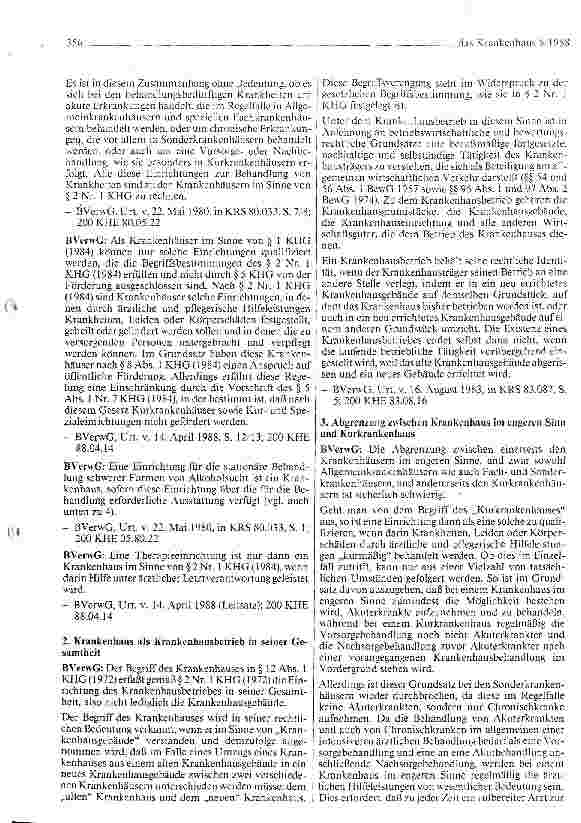 Vorschauseite 3: Das Krankenhaus in der Rechtsprechung des Bundesverwaltungsgerichts Teil II