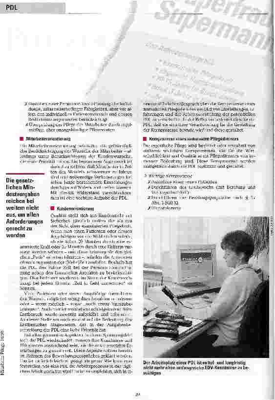 Vorschauseite 3: Pflegedienst sucht Superfrau Teil 1: Was eine Pflegedienstleitung alles können muß