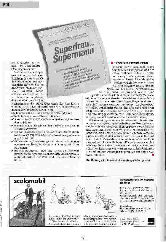 Vorschauseite 5: Pflegedienst sucht Superfrau Teil 1: Was eine Pflegedienstleitung alles können muß