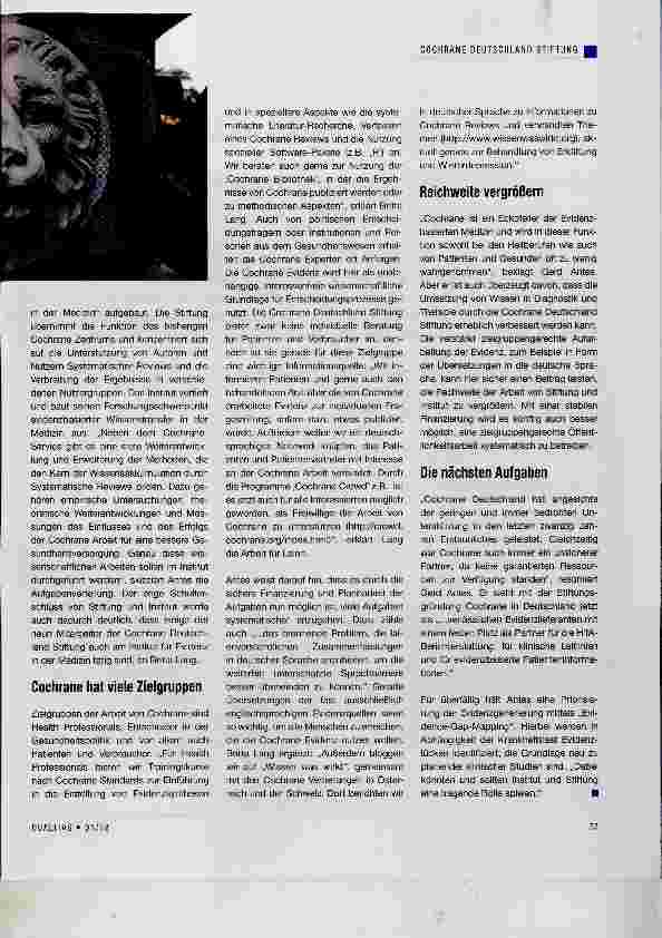 Vorschauseite 2: Verlässlicher Evidenzlieferant