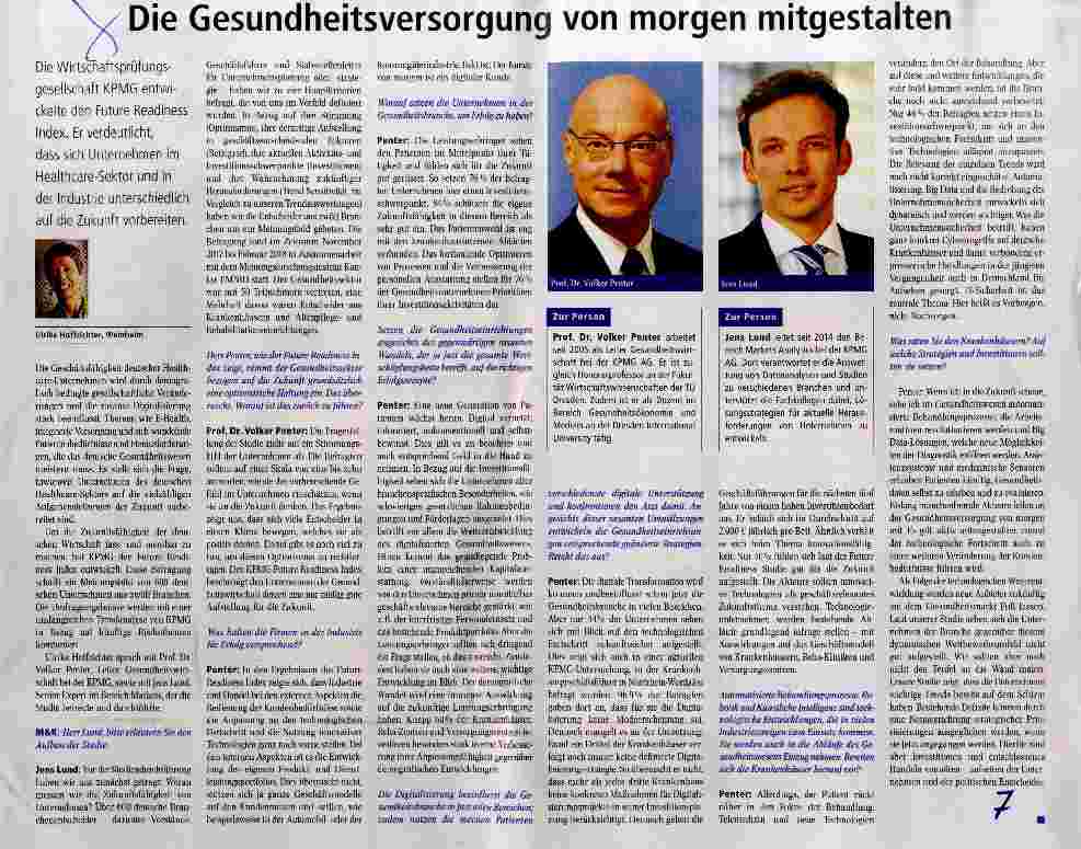 Vorschauseite 1: Die Gesundheitsversorgung von morgen mitgestalten